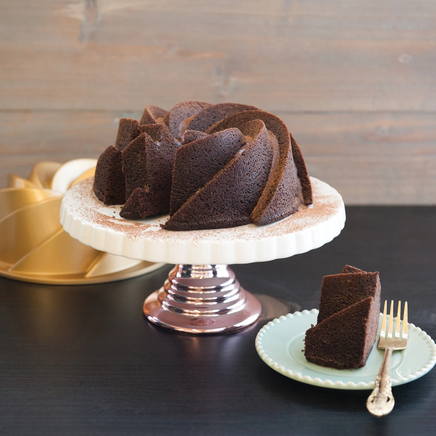 Nordic Ware Heritage Bundt Pan Gold / 6 Cup - Image 3