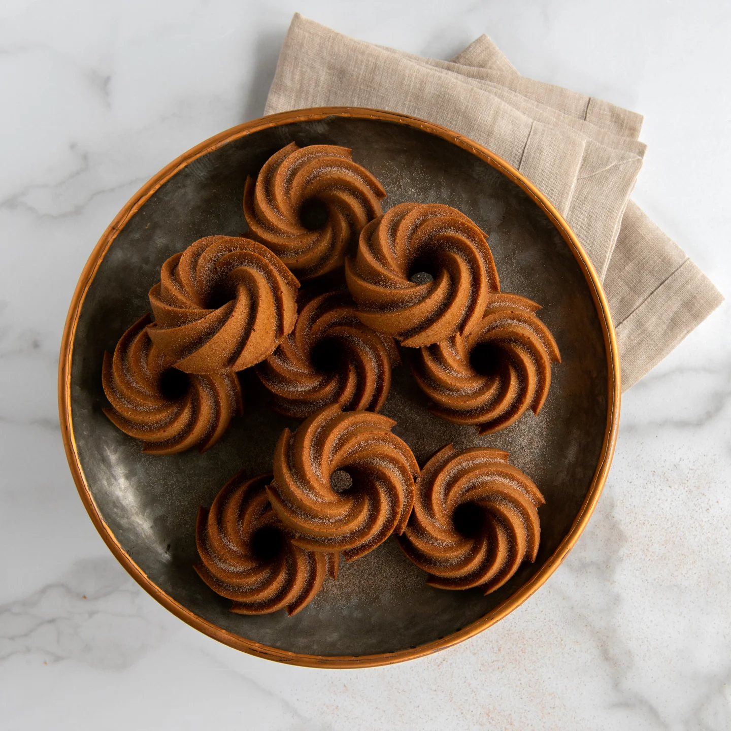 Nordic Ware Heritage Bundtlette Pan Gold - Image 2