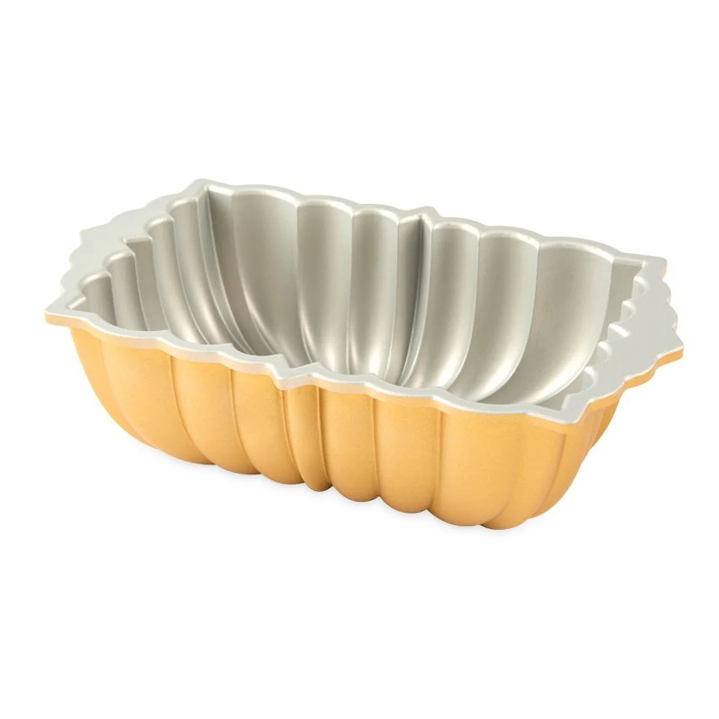 Nordic Ware Classic Fluted Loaf Pan Gold - Image 3