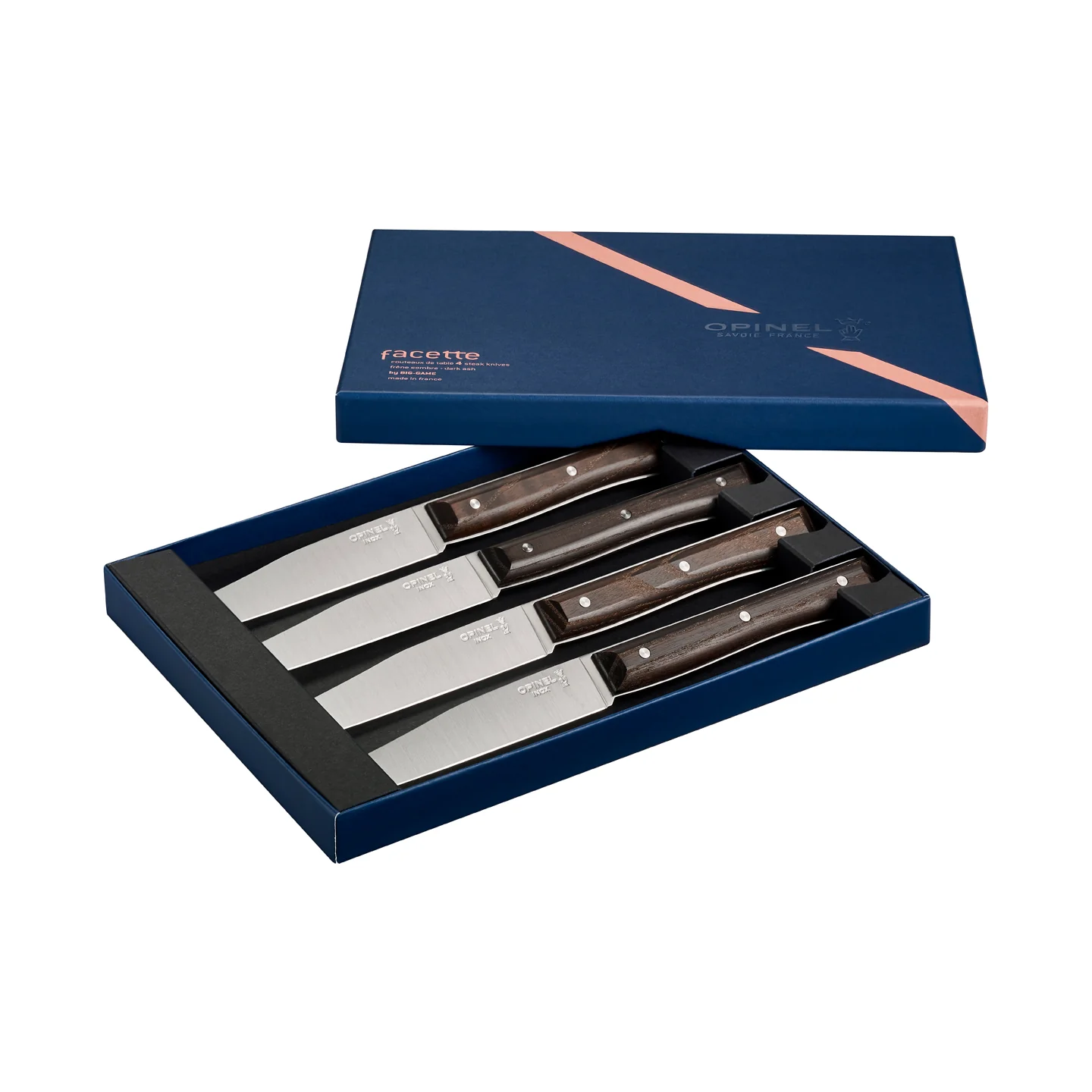 Opinel Facette Steak Knives / Set of 4 / Dark Ash - Image 7