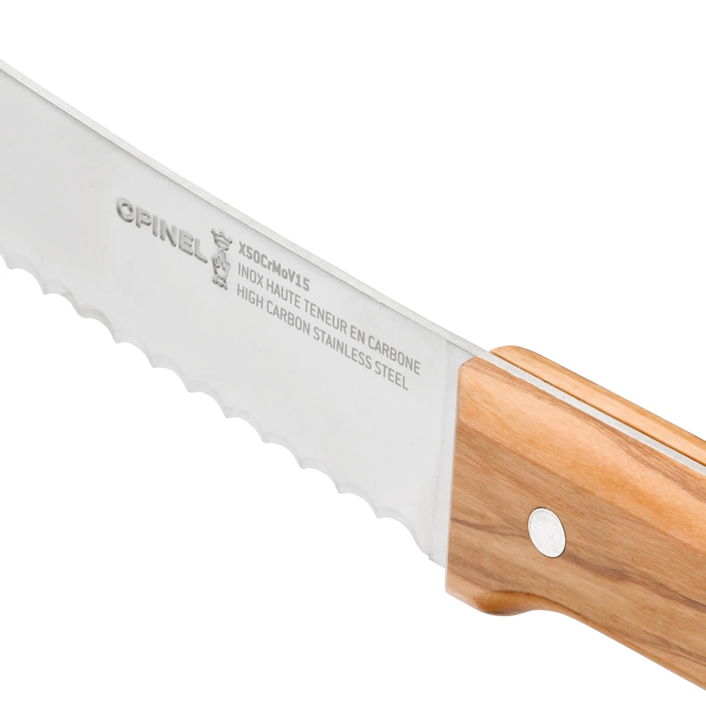 Opinel Parallèle No.116 Bread Knife / Olivewood - Image 6