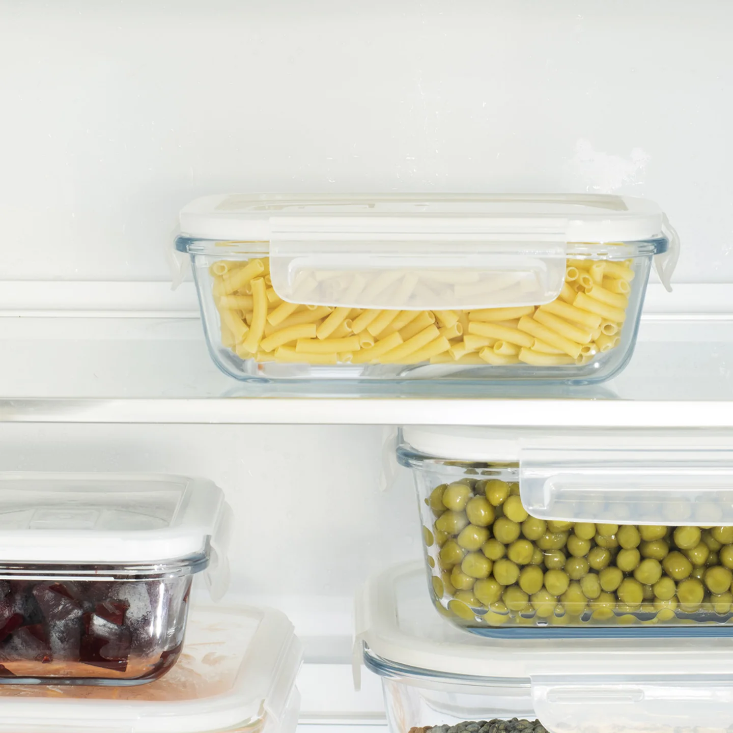 Pebbly Rectangular Glass Container - Image 4