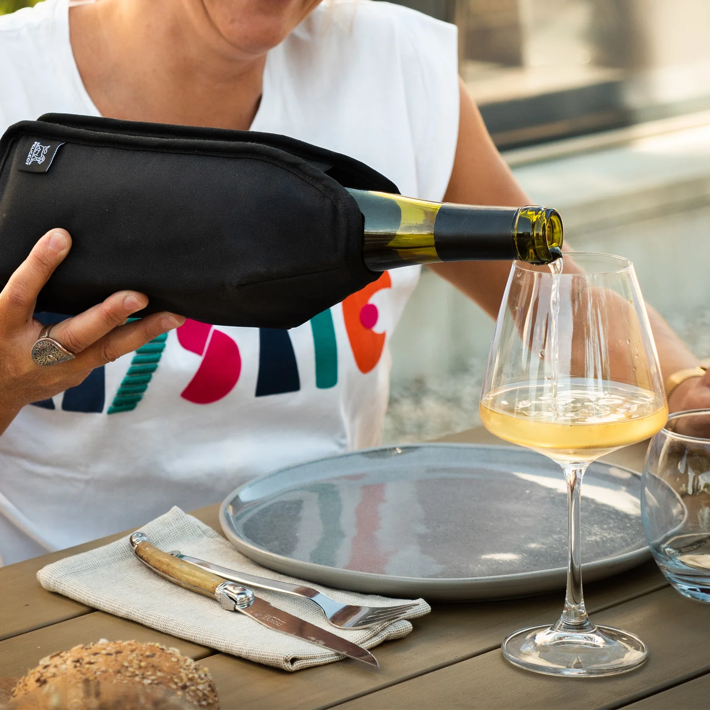 Peugeot Frizz Wine Cooling Sleeve / Black - Image 3