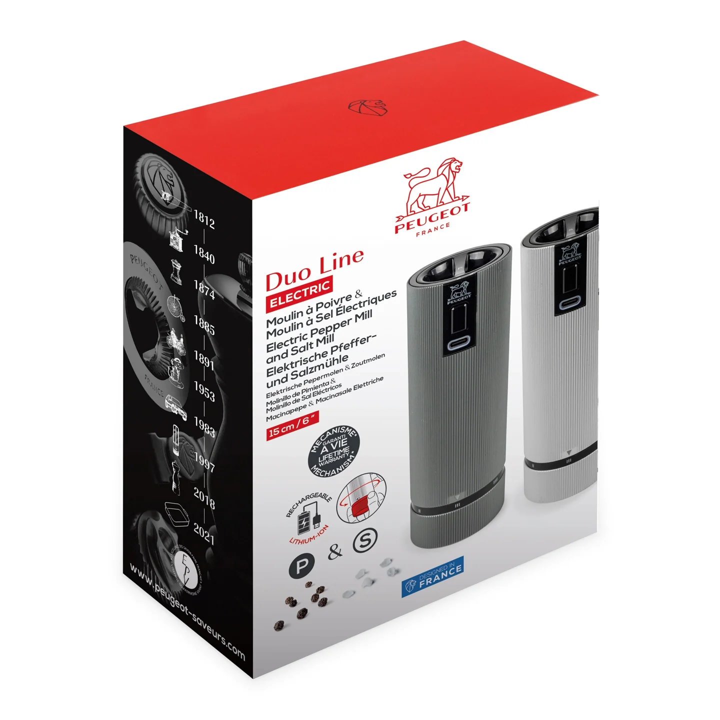 Peugeot Line u'select Zirlion Electric Salt & Pepper Mill Set (New Model) - Image 6