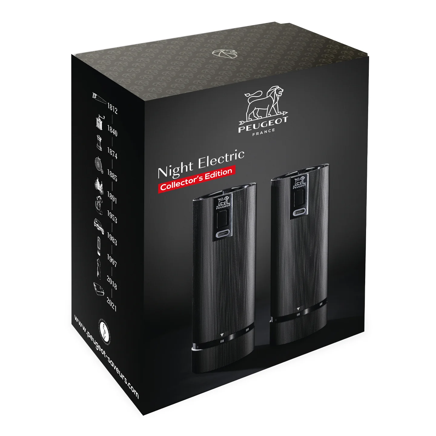 Peugeot Line u'Select Zirlion Electric Salt & Pepper Mill Set (New Model) / Black - Image 5