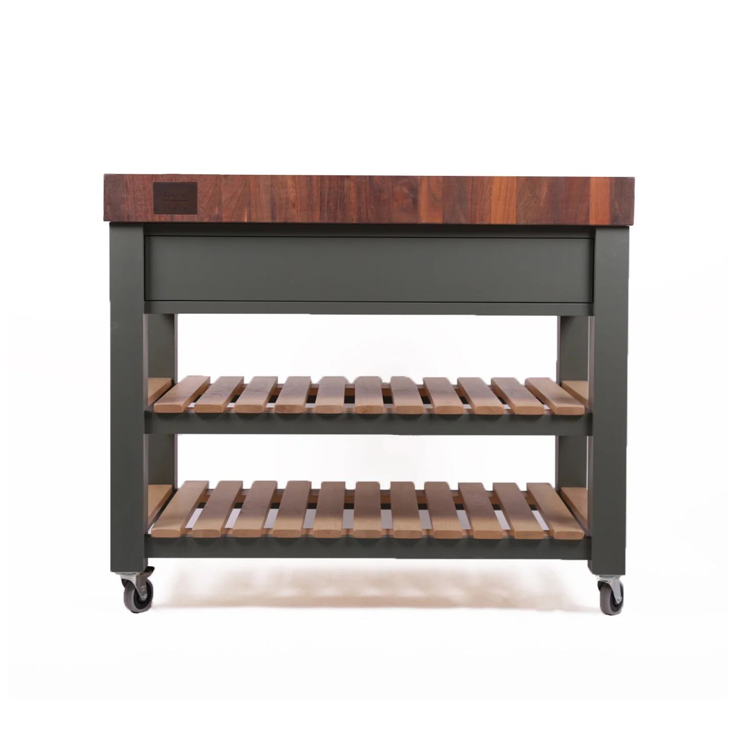 Rencraft Butchers Block / Walnut / Borough Kitchen Green - Image 3