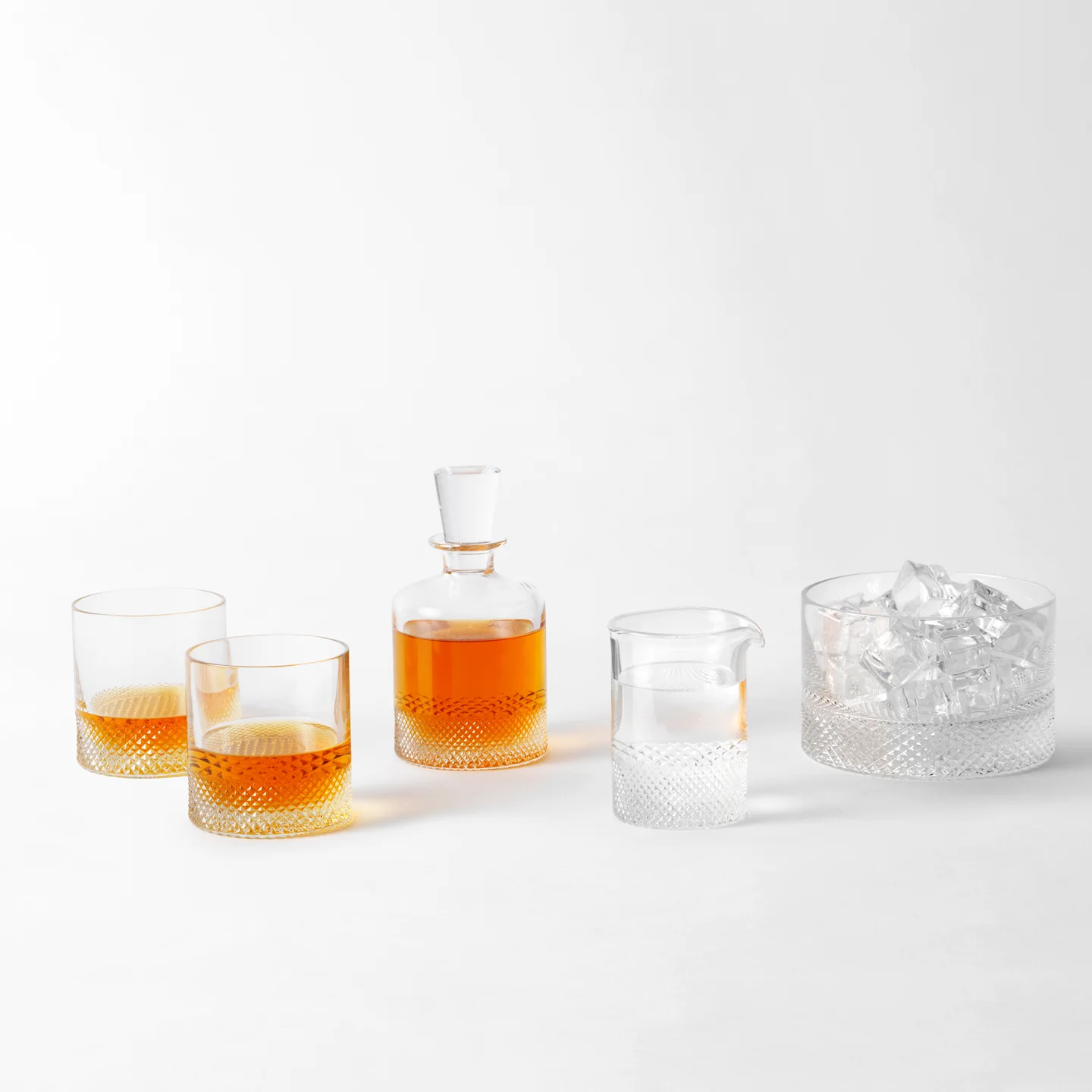 Richard Brendon Diamond Double Old Fashioned Glass - Image 4