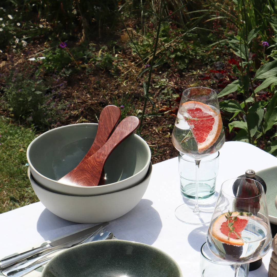 Sarah Petherick Short Salad Servers / Rosewood - Image 2