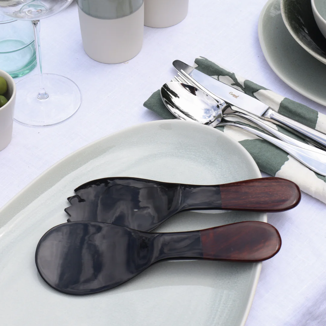 Sarah Petherick Short Salad Servers / Rosewood & Horn - Image 2
