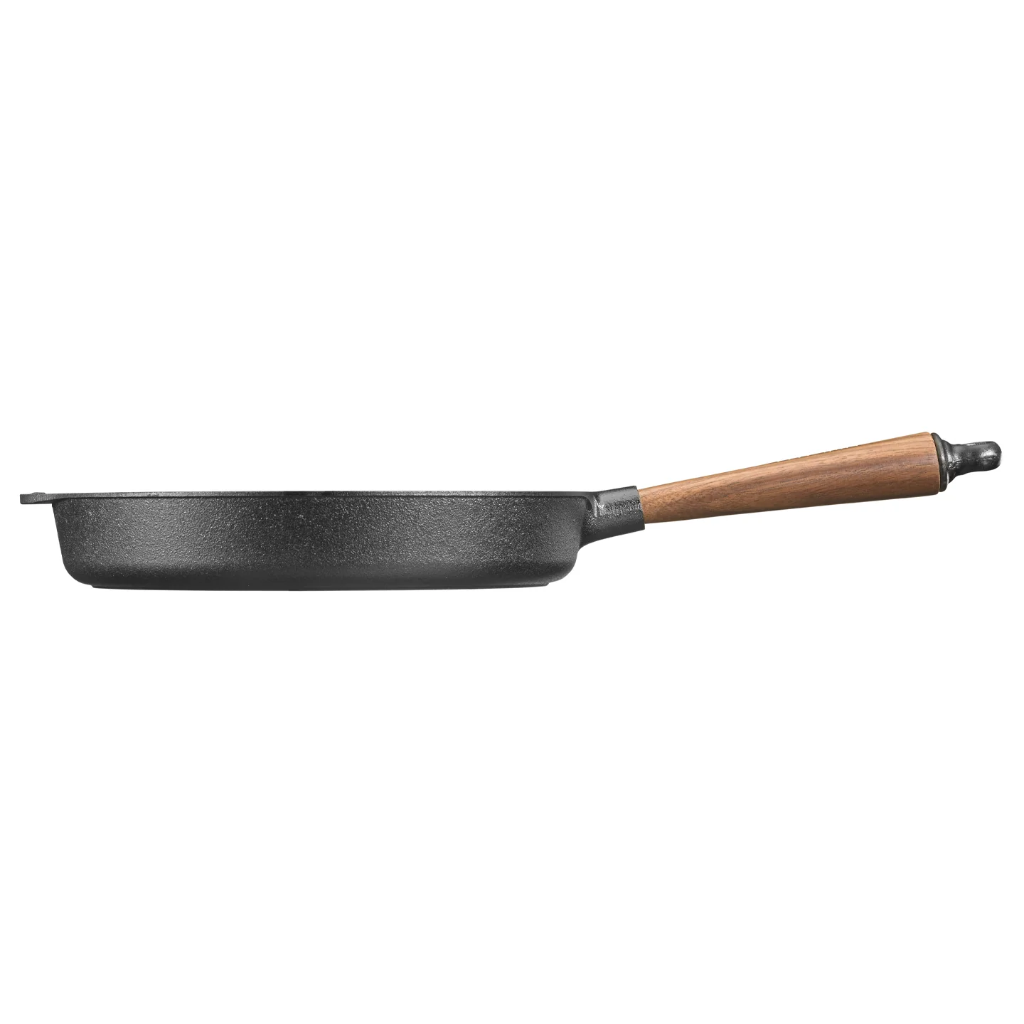 Skeppshult Cast Iron Deep Frying Pan with Walnut Handle - Image 6
