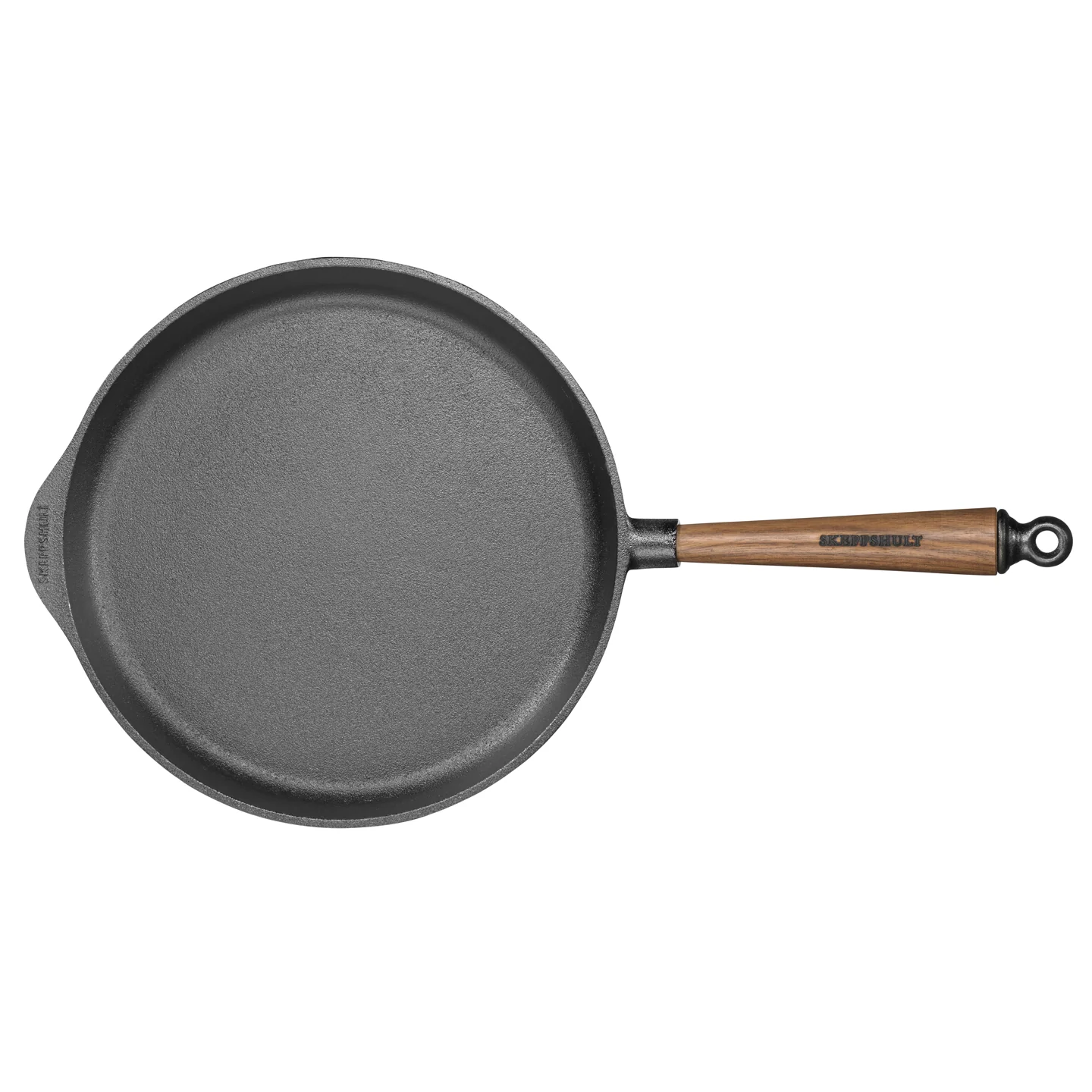 Skeppshult Cast Iron Deep Frying Pan with Walnut Handle - Image 9