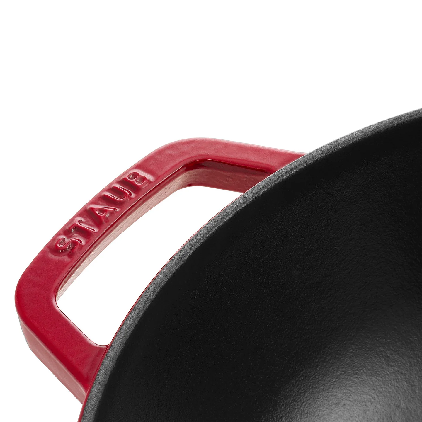 Staub Cast Iron Wok / Cherry / 30cm - Image 4