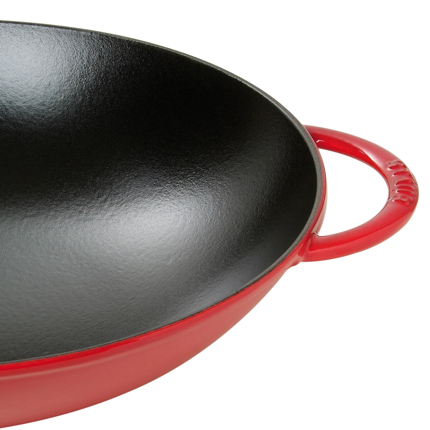 Staub Cast Iron Wok / Cherry / 37cm - Image 4