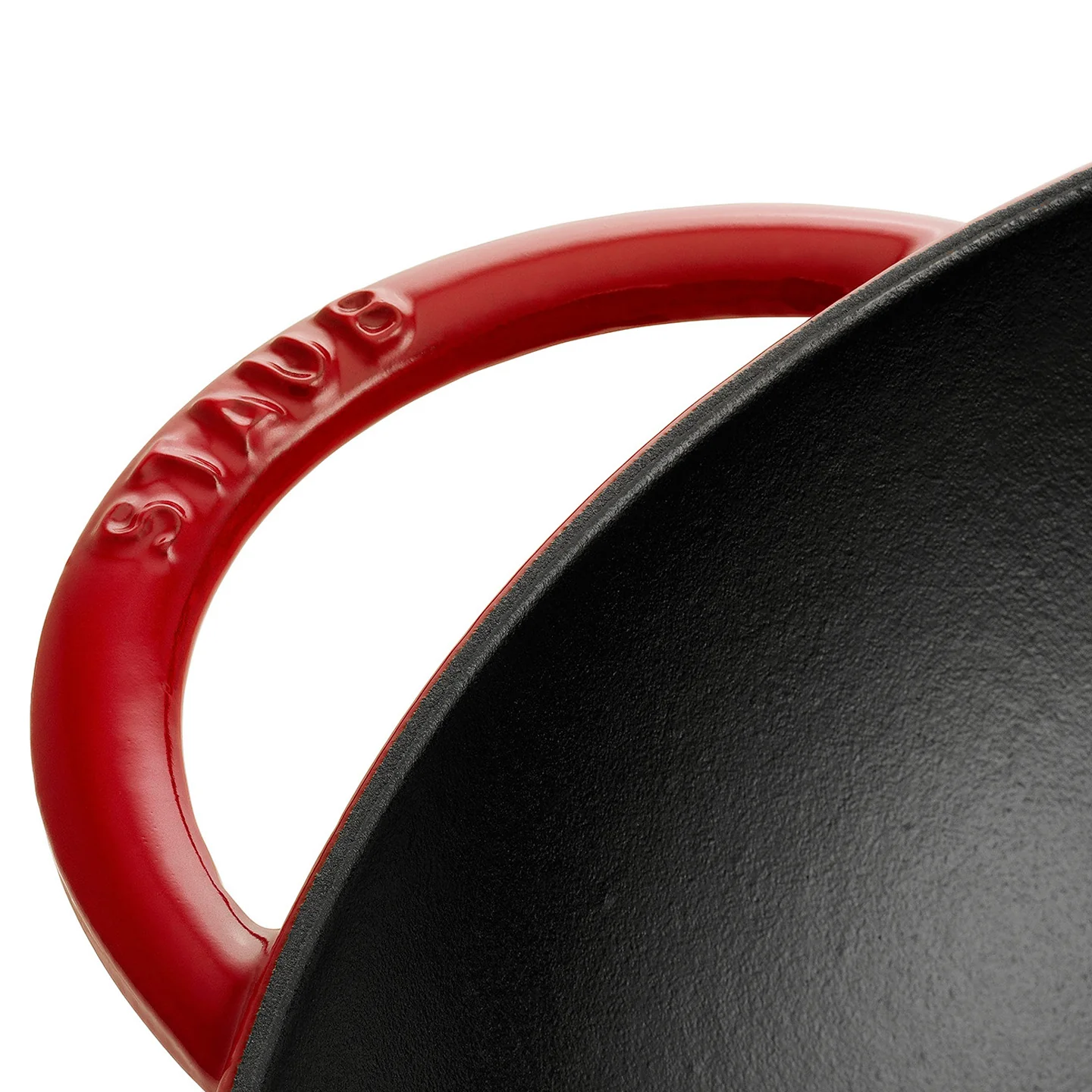 Staub Cast Iron Wok / Cherry / 37cm - Image 5