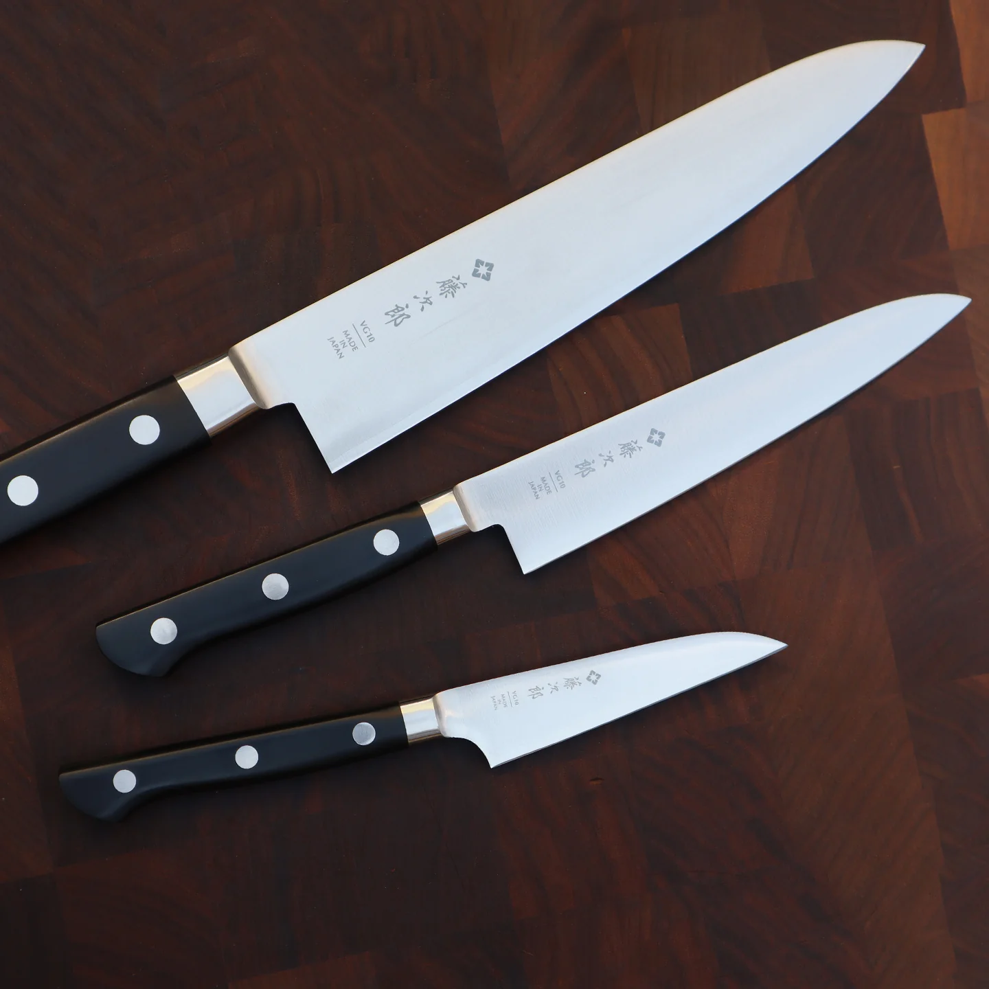 TOJIRO Classic 3 Piece Knife Set - Image 2