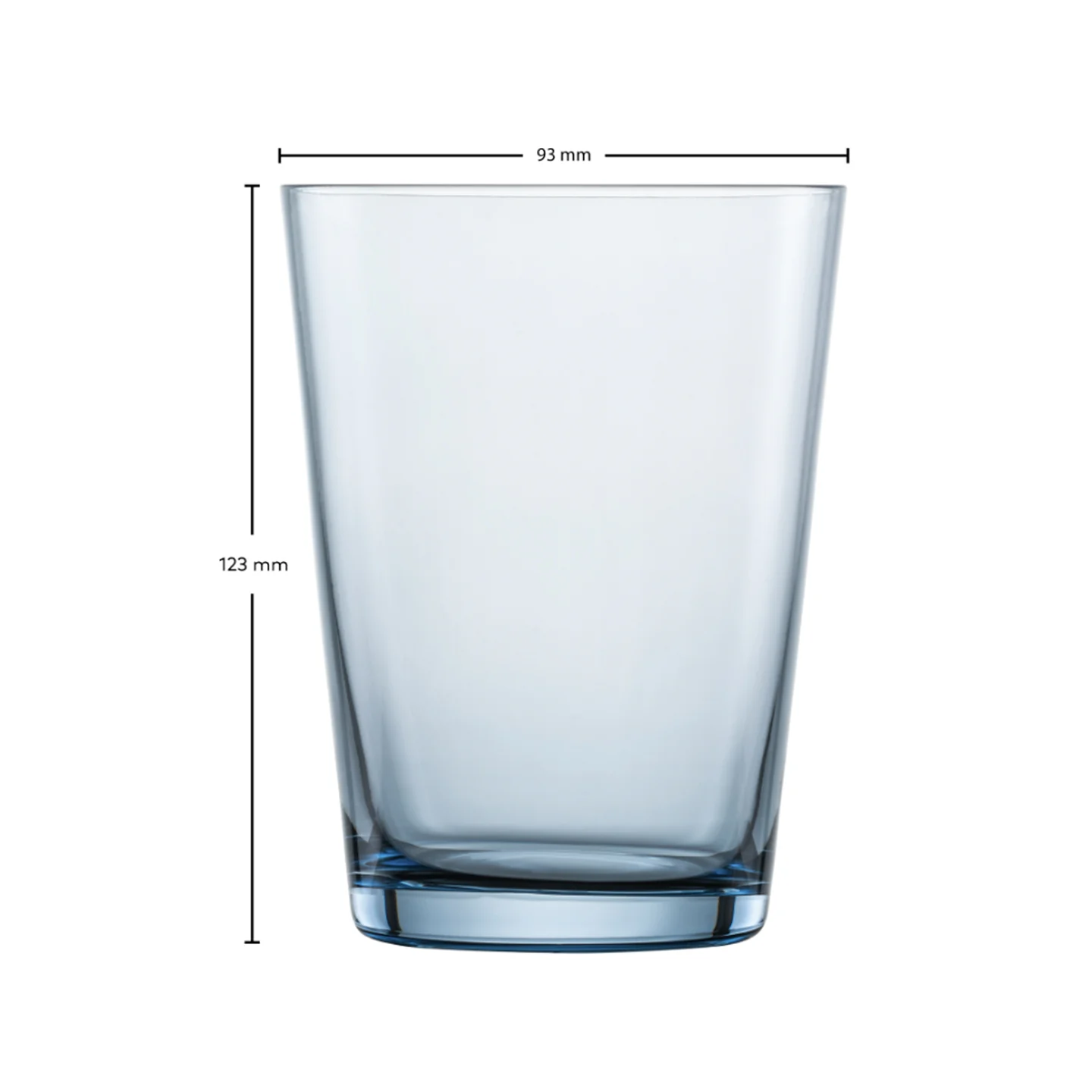 Zwiesel Together Water Glass Set of 4 / 548ml / Smoky Blue - Image 4